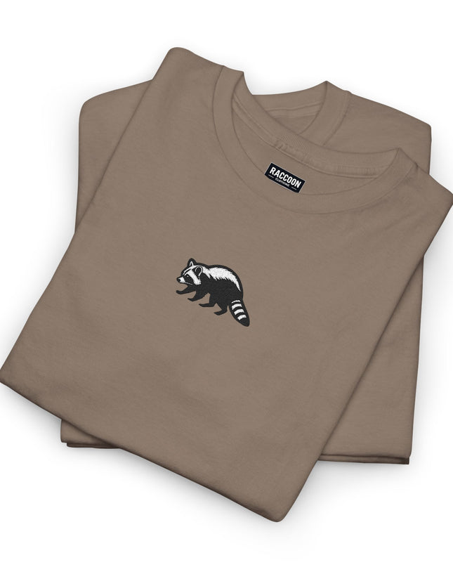 Large Raccoon Embroidered Unisex T-Shirt