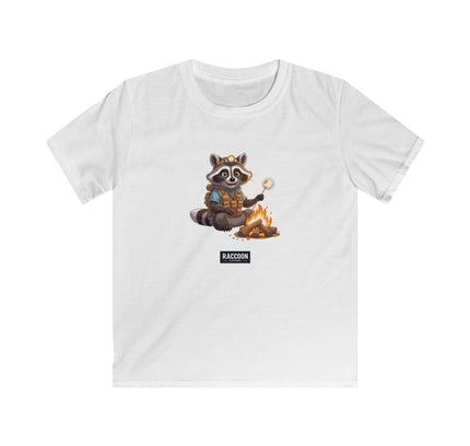Campfire Raccoon - Kids T-Shirt