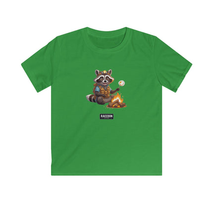Campfire Raccoon - Kids T-Shirt