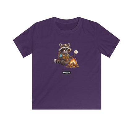 Campfire Raccoon - Kids T-Shirt