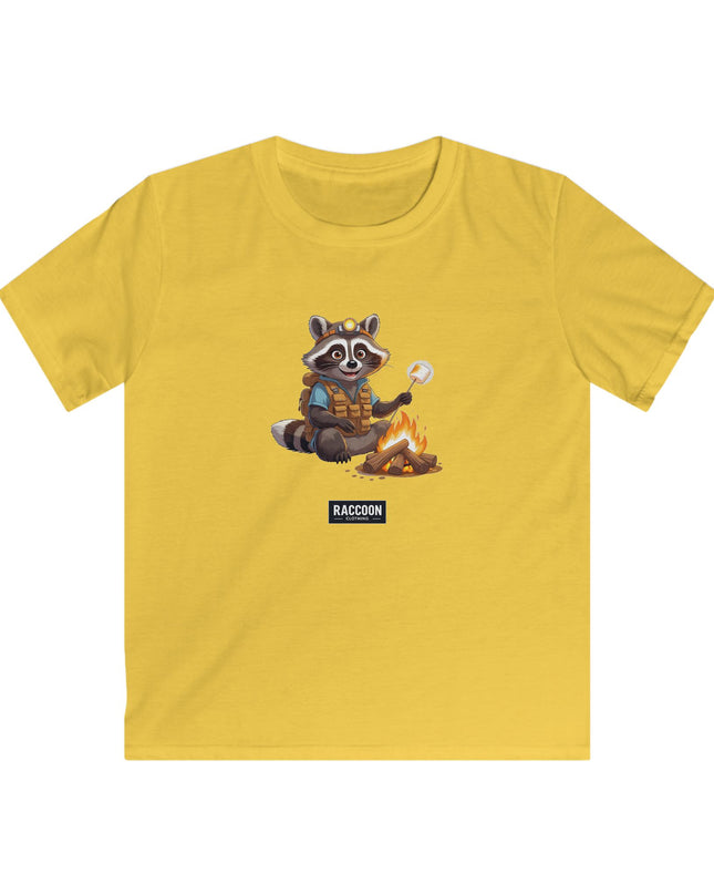 Campfire Raccoon - Kids T-Shirt
