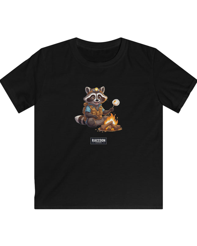 Campfire Raccoon - Kids T-Shirt
