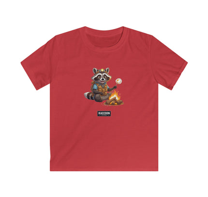 Campfire Raccoon - Kids T-Shirt