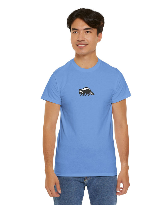 Large Raccoon Embroidered Unisex T-Shirt