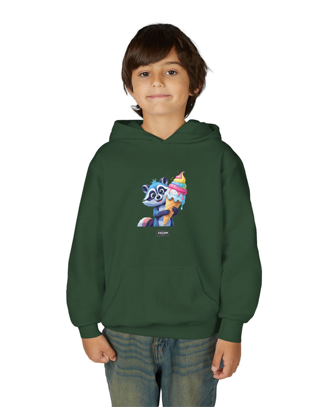 Ice Cream Raccoon - Kids Hoodie