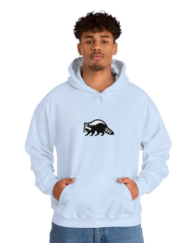 Large Raccoon Embroidered Unisex Hoodie