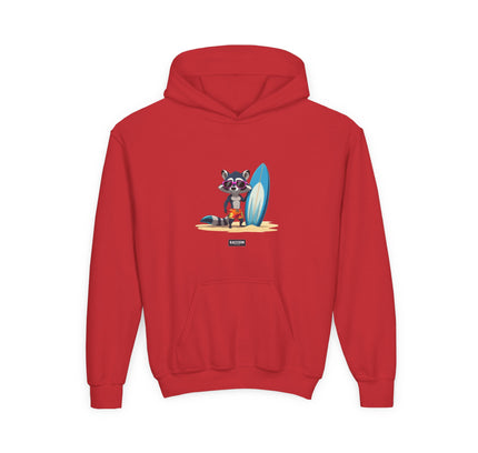 Surfer Raccoon - Kids Hoodie