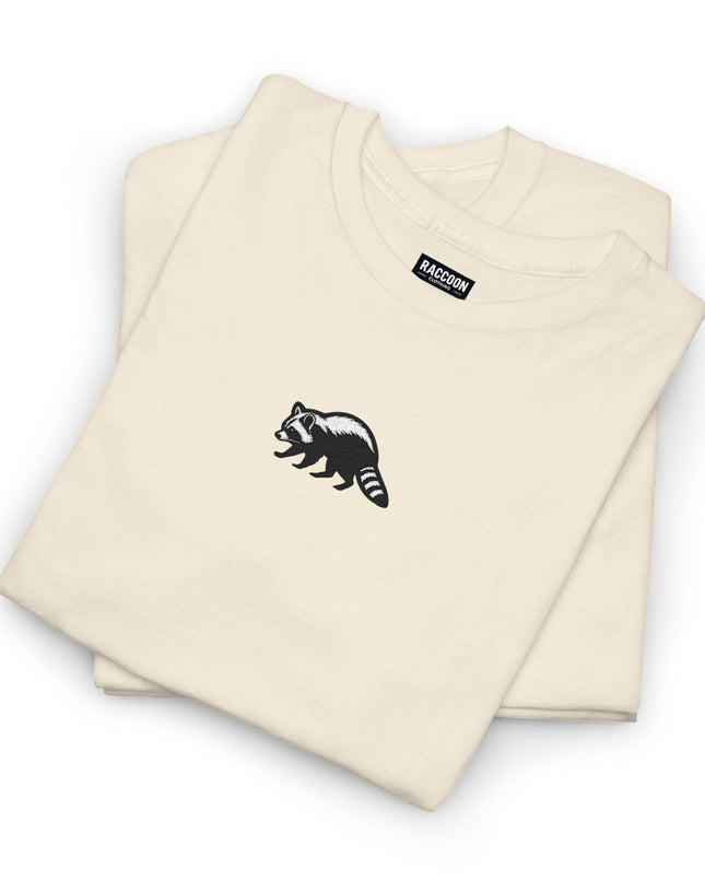 Large Raccoon Embroidered Unisex T-Shirt