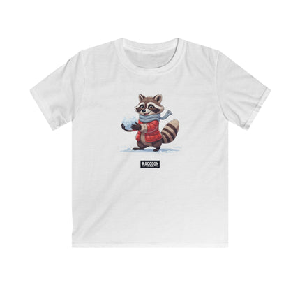 Snowball Raccoon - Kids T-Shirt