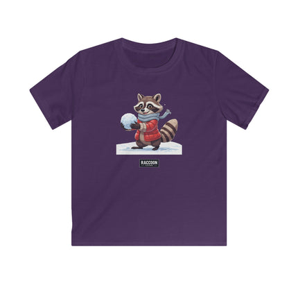 Snowball Raccoon - Kids T-Shirt