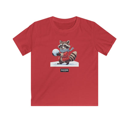 Snowball Raccoon - Kids T-Shirt