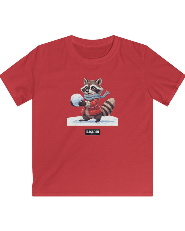 Snowball Raccoon - Kids T-Shirt