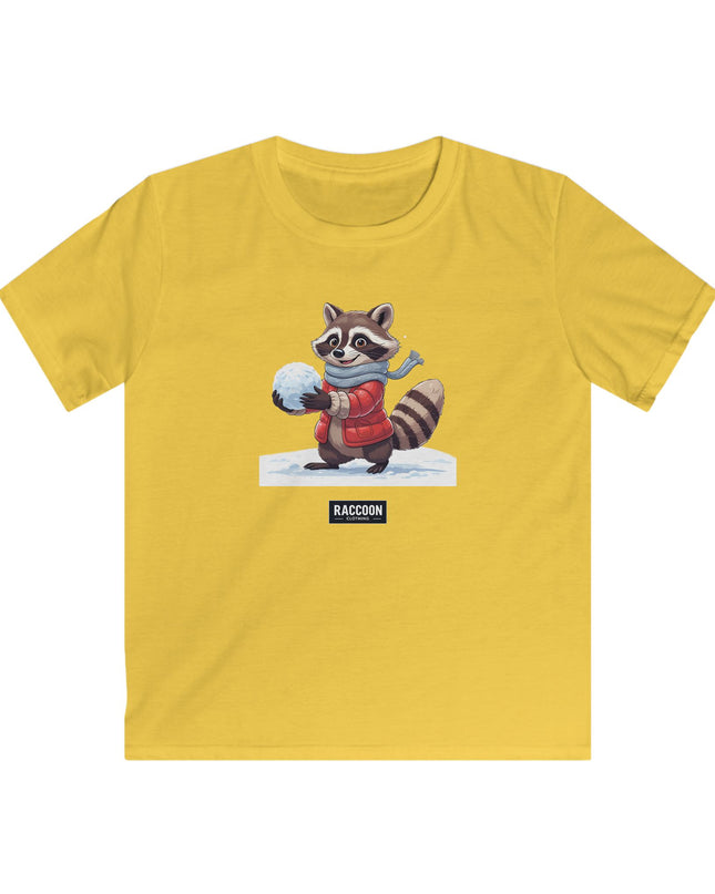 Snowball Raccoon - Kids T-Shirt