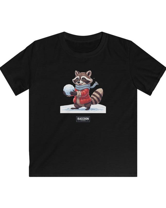 Snowball Raccoon - Kids T-Shirt