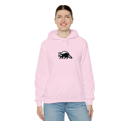 Large Raccoon Embroidered Unisex Hoodie