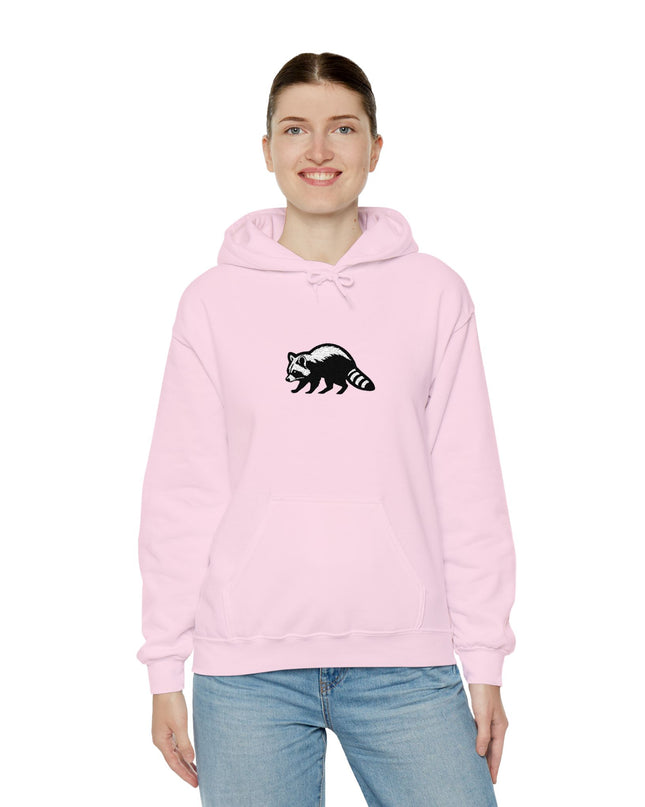 Large Raccoon Embroidered Unisex Hoodie