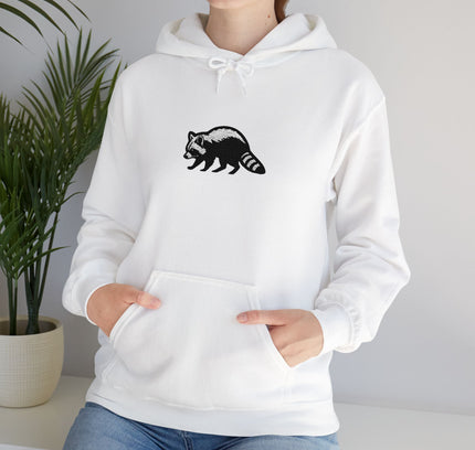 Large Raccoon Embroidered Unisex Hoodie