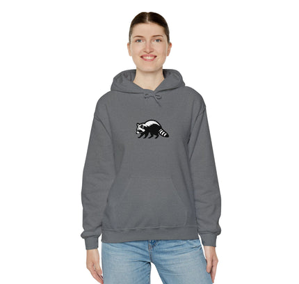 Large Raccoon Embroidered Unisex Hoodie