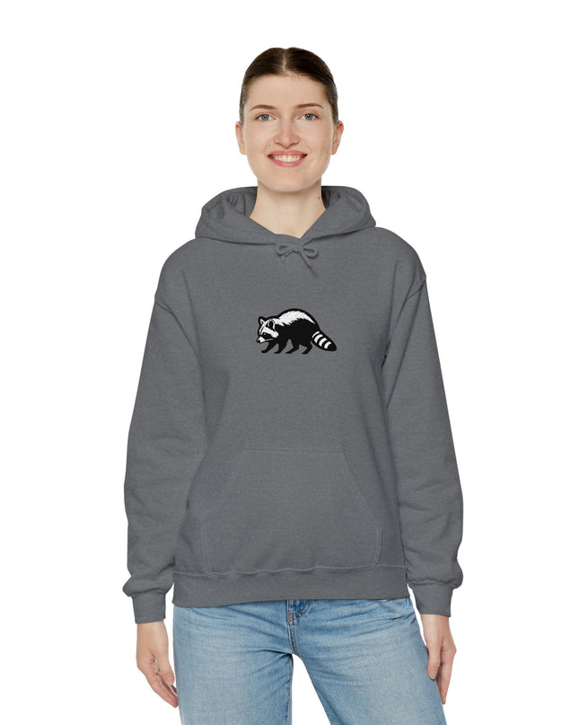 Large Raccoon Embroidered Unisex Hoodie
