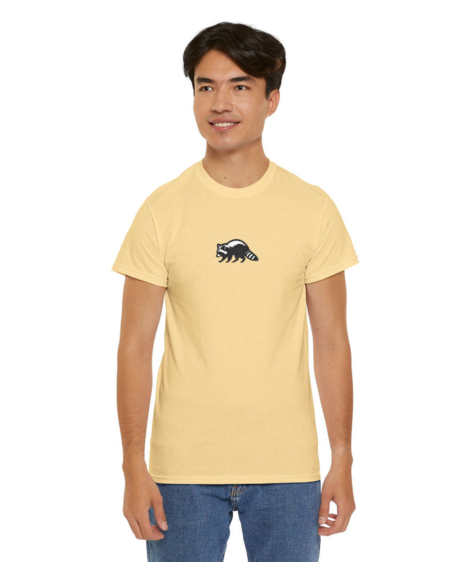 Large Raccoon Embroidered Unisex T-Shirt