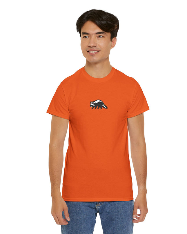 Large Raccoon Embroidered Unisex T-Shirt