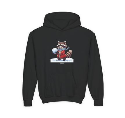 Snowball Raccoon - Kids Hoodie