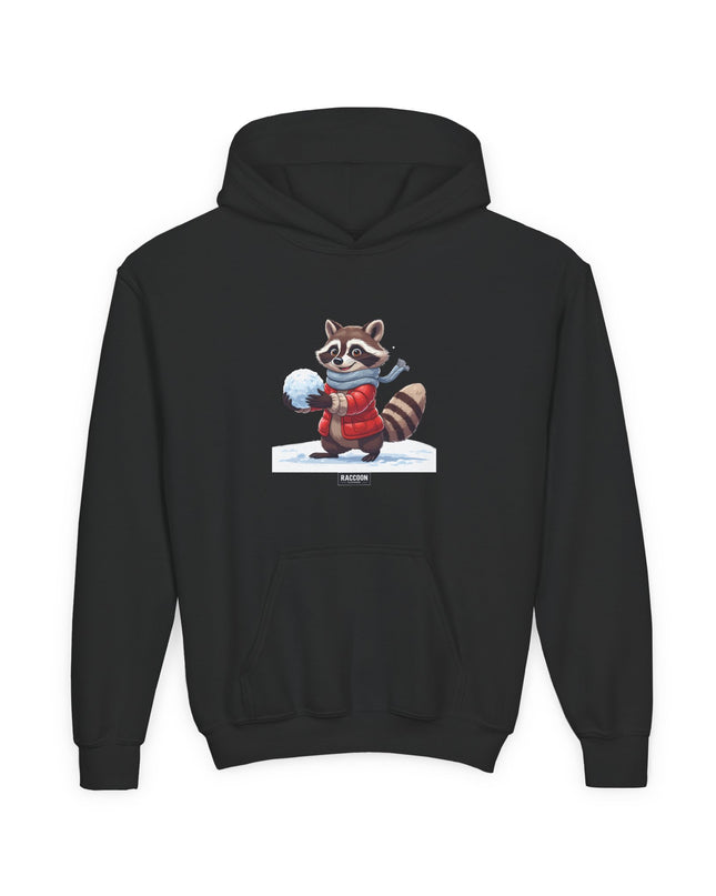 Snowball Raccoon - Kids Hoodie