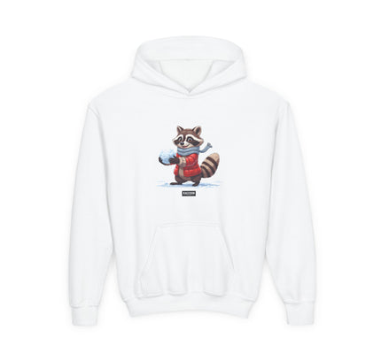 Snowball Raccoon - Kids Hoodie