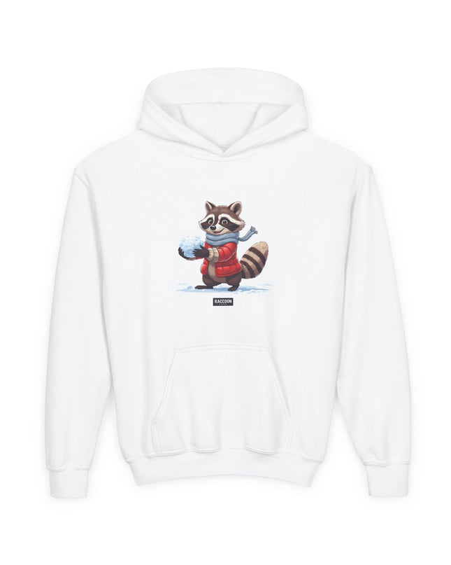 Snowball Raccoon - Kids Hoodie