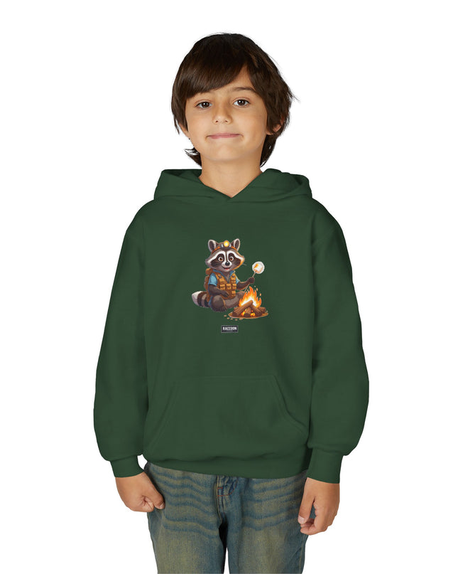 Campfire Raccoon - Kids Hoodie