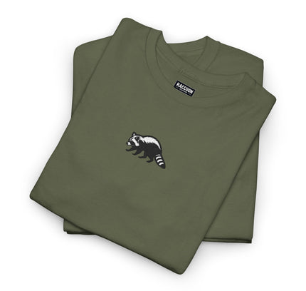Grosses Besticktes Waschbär T-Shirt