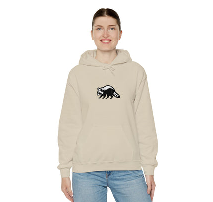 Large Raccoon Embroidered Unisex Hoodie