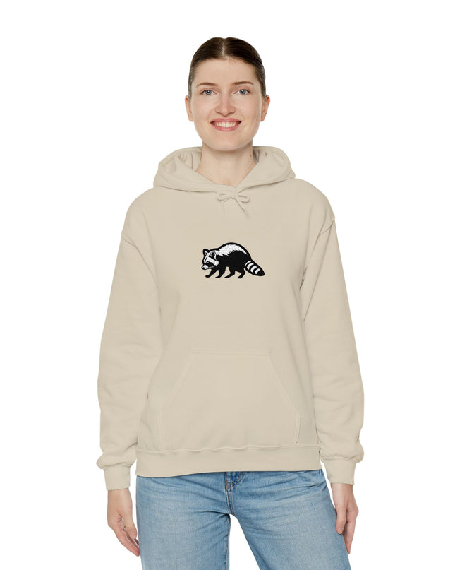 Large Raccoon Embroidered Unisex Hoodie