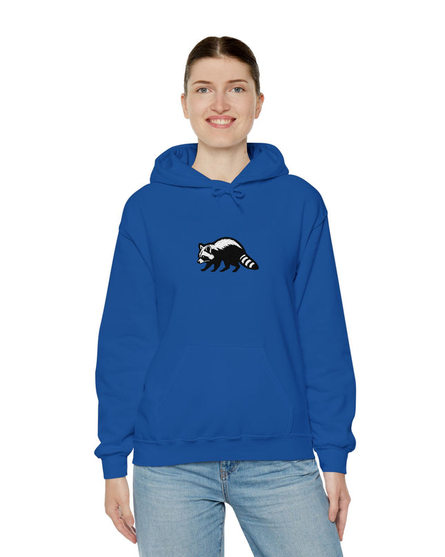 Large Raccoon Embroidered Unisex Hoodie