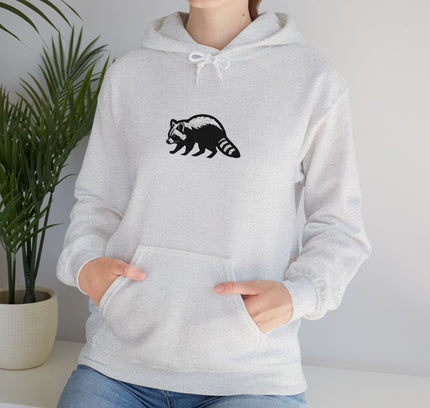 Large Raccoon Embroidered Unisex Hoodie