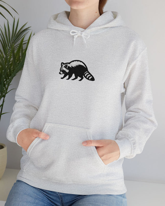 Large Raccoon Embroidered Unisex Hoodie