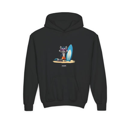 Surfer Raccoon - Kids Hoodie