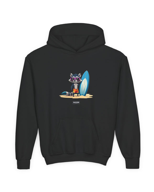 Surfer Raccoon - Kids Hoodie