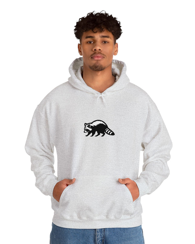 Large Raccoon Embroidered Unisex Hoodie