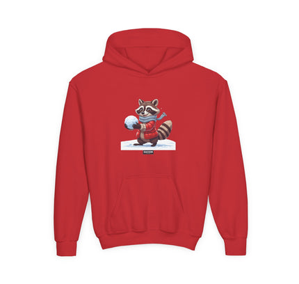 Snowball Raccoon - Kids Hoodie