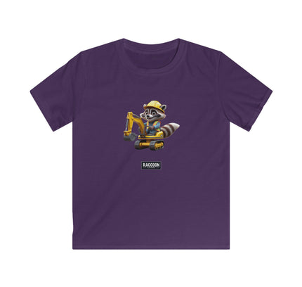 Builder Raccoon - Kids T-Shirt