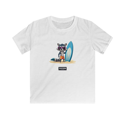 Surfer Raccoon - Kids T-Shirt