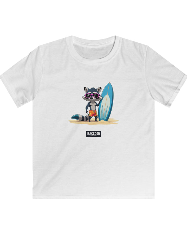 Surfer Raccoon - Kids T-Shirt