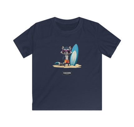 Surfer Raccoon - Kids T-Shirt