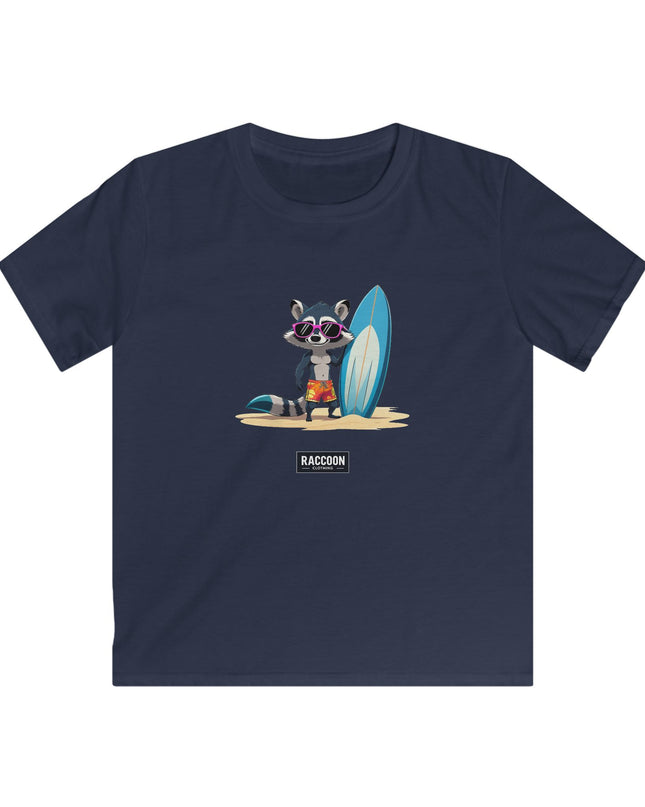 Surfer Raccoon - Kids T-Shirt