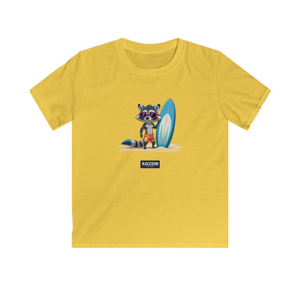 Surfer Raccoon - Kids T-Shirt