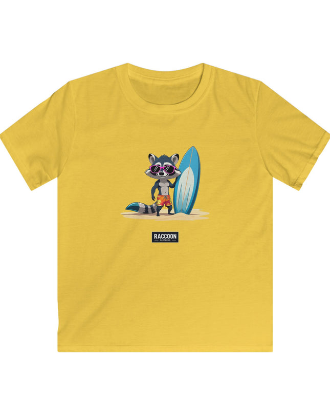 Surfer Raccoon - Kids T-Shirt