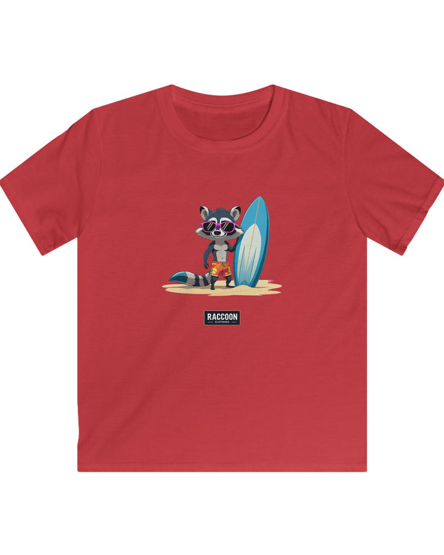 Surfer Raccoon - Kids T-Shirt