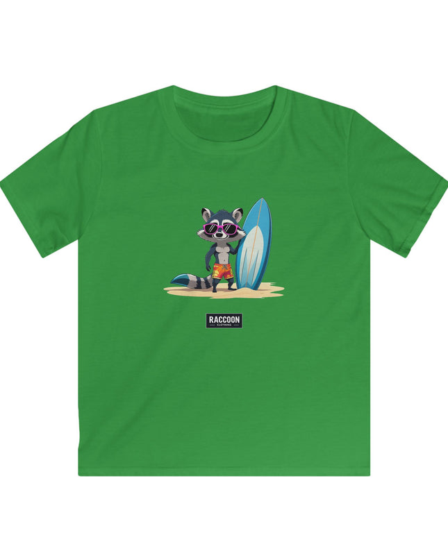Surfer Raccoon - Kids T-Shirt