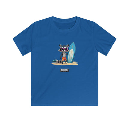 Surfer Raccoon - Kids T-Shirt